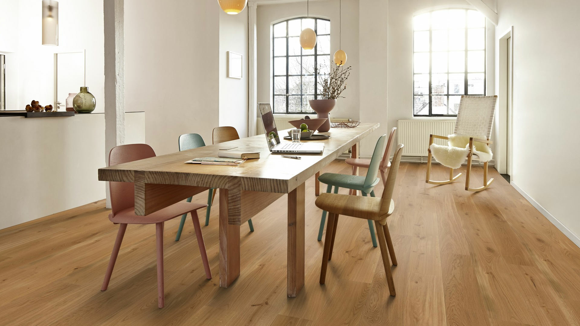 Boen Animoso Oak Engineered Flooring, Castle Plank, Brushed, Oiled, 14x209x2200mm Image