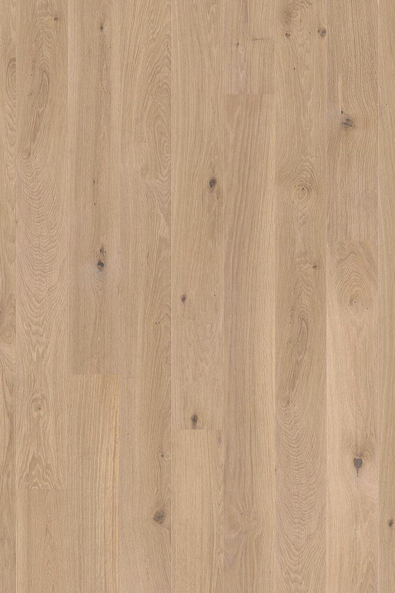 Boen Animoso Oak Engineered Flooring, White, Oiled, 138x3.5x14mm Image