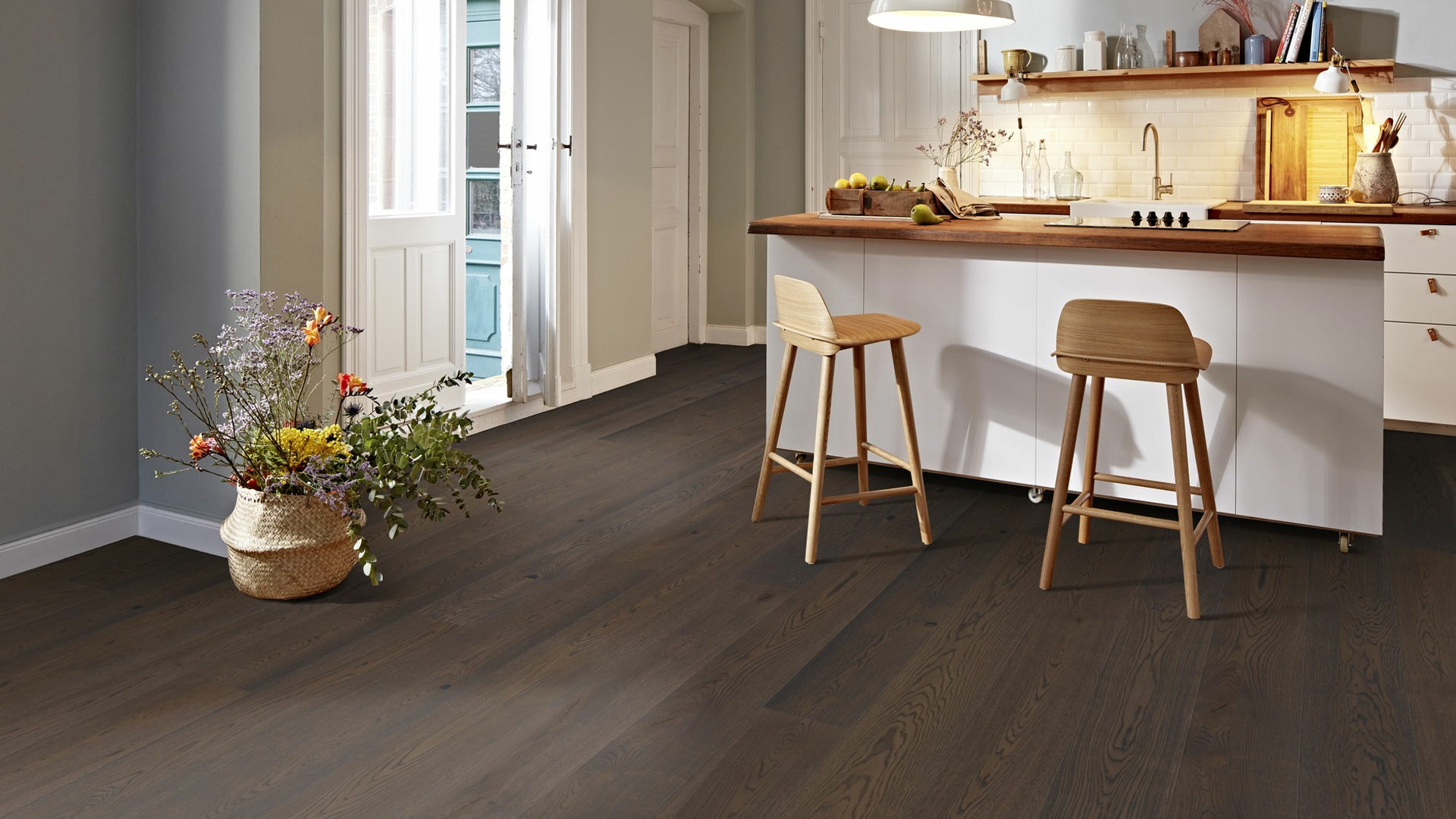Boen Brown Oak Jasper Engineered Flooring, Brushed, Oiled, 209x3.5x14mm Image