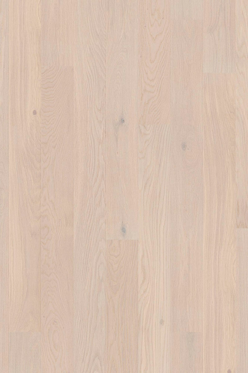 Boen Pearl Oak Engineered Flooring, White Stained, Unbrushed, Oiled, 138x14x2200mm Image