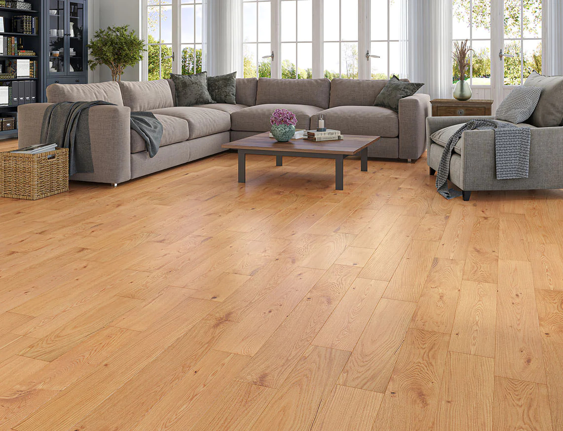 Abisko Engineered Oak Flooring, Rustic, Brushed & Oiled, RLx150x14mm Image