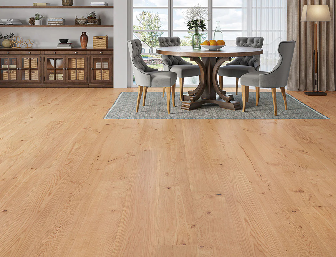 Elverum Engineered Oak Flooring, Rustic, Brushed & Oiled, 240x20x2200mm Image