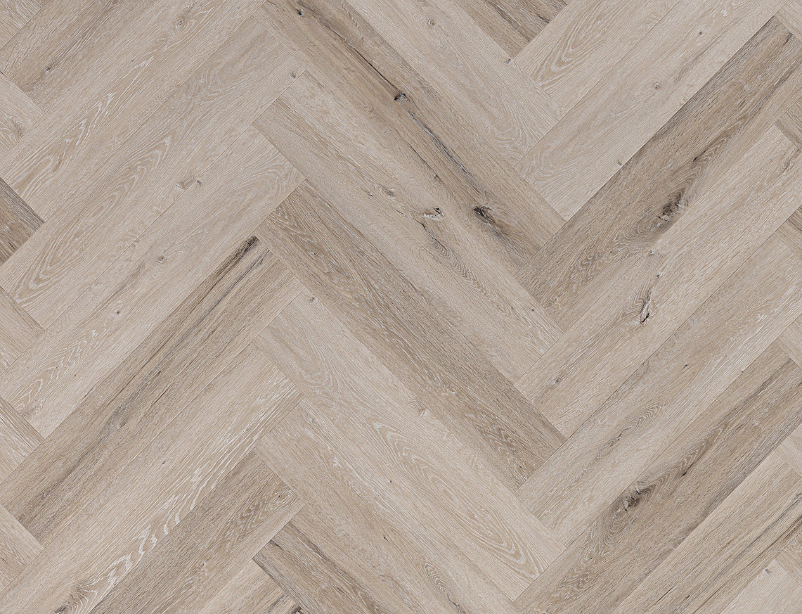 Hakula Oak SPC Vinyl Flooring, Herringbone, 128x5x615mm Image
