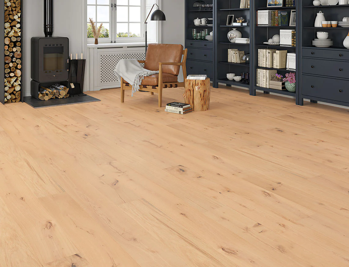 Falun Engineered Oak Flooring, Rustic, Invisible Oiled, 190x20x1900mm Image