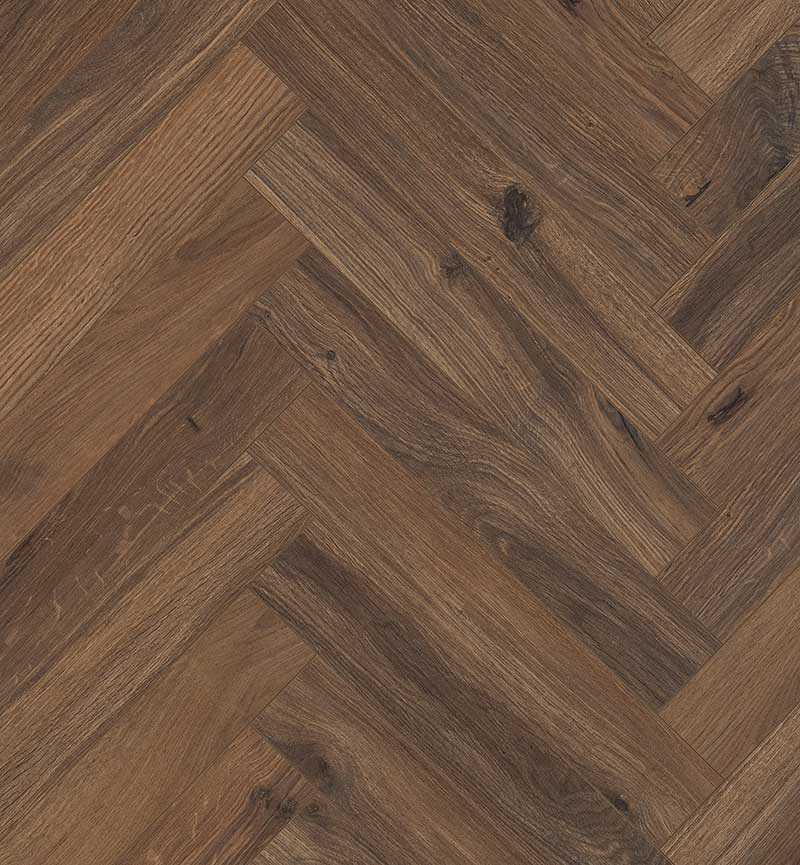 Berry Alloc Chateau Herringbone - A B Sold Seperate Gyant Dark Brown - Box A Laminate Flooring, 8mm Image