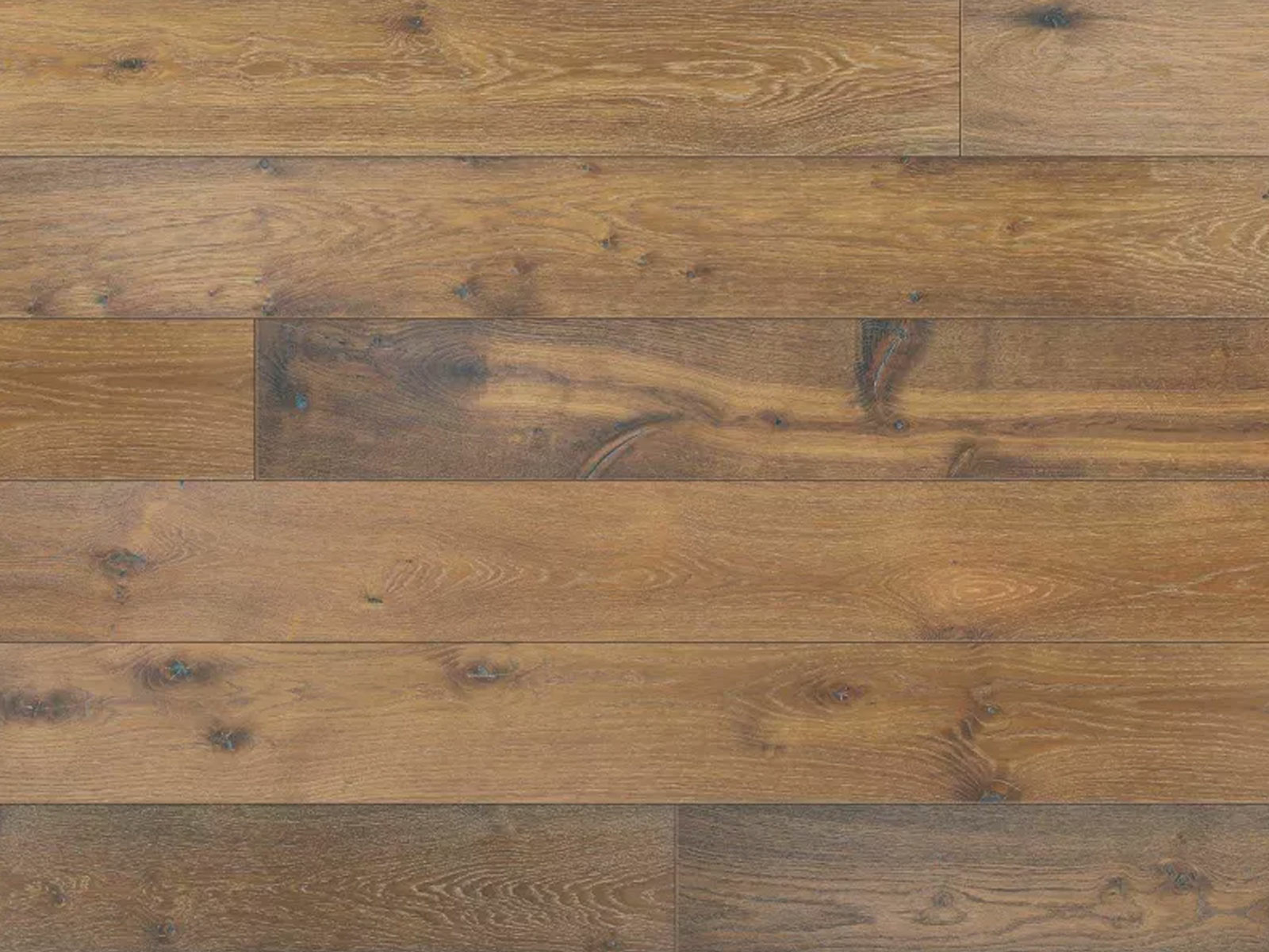 Elka Clyde Oak Engineered Wood Flooring, Rustic, Brushed & Lacquered, 190x13x1820mm Image