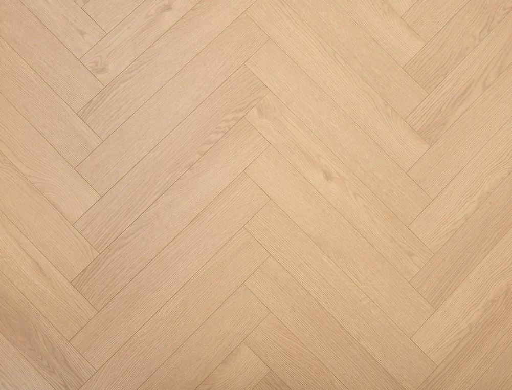 Emberfell Oak Herringbone Laminate Flooring, Soft Brown, 100x8x600mm Image