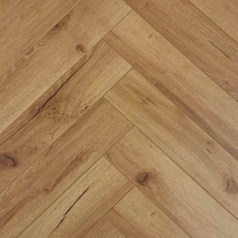 Evergreen Cedar Herringbone Laminate Flooring, 100x12x600mm Image