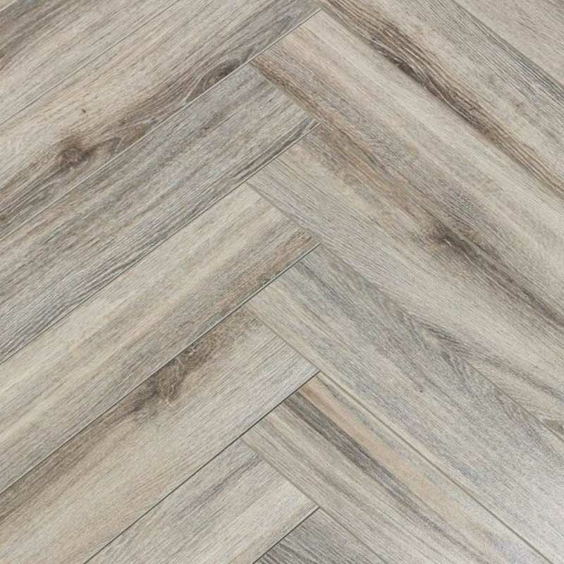 Evergreen Grey Driftwood Herringbone Laminate Flooring, 100x12x600mm Image