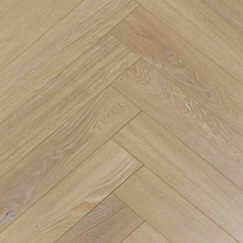 Evergreen Sandy Herringbone Laminate Flooring, 100x12x600mm Image