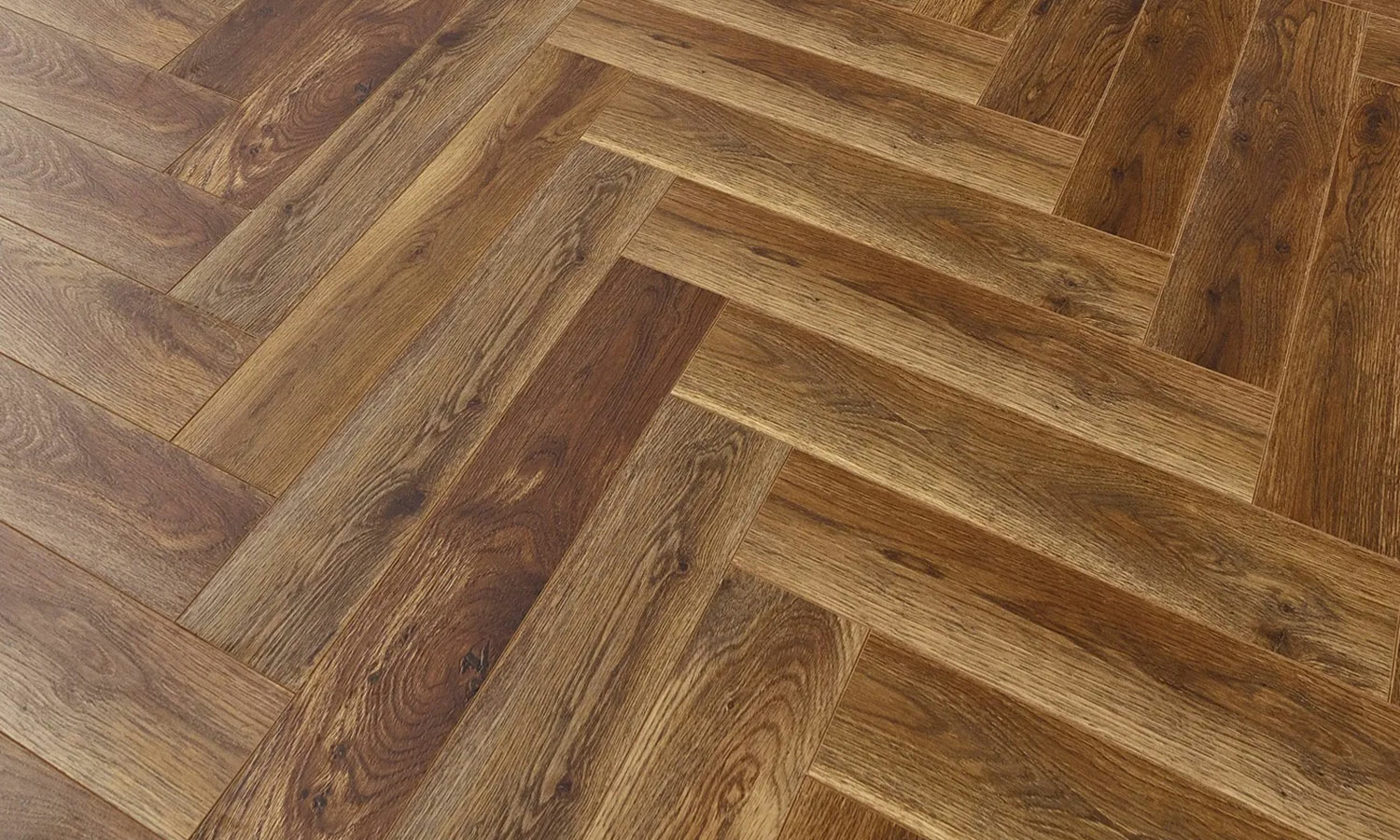 Evolve Bergen Herringbone Laminate Flooring, 95x12x470mm Image