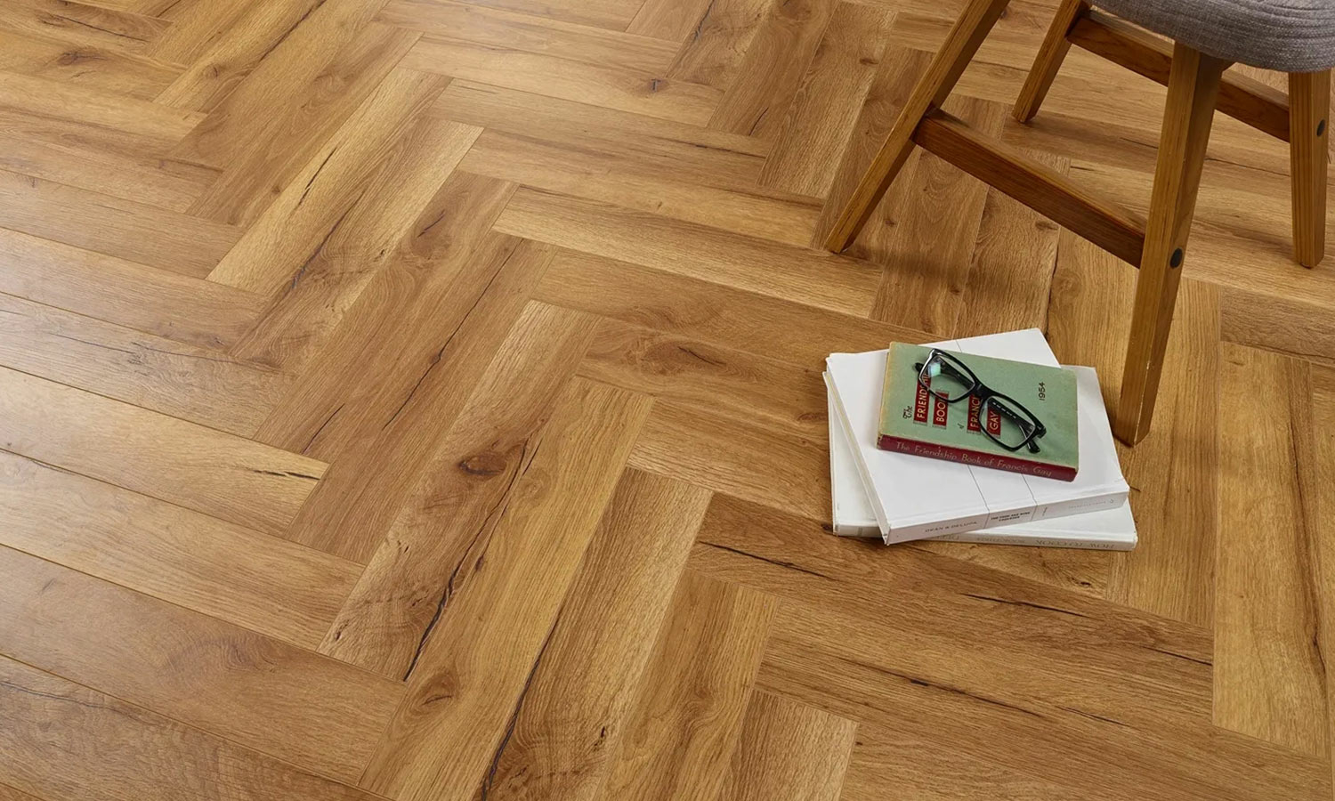 Evolve Helsinki Herringbone Laminate Flooring, 95x12x470mm Image