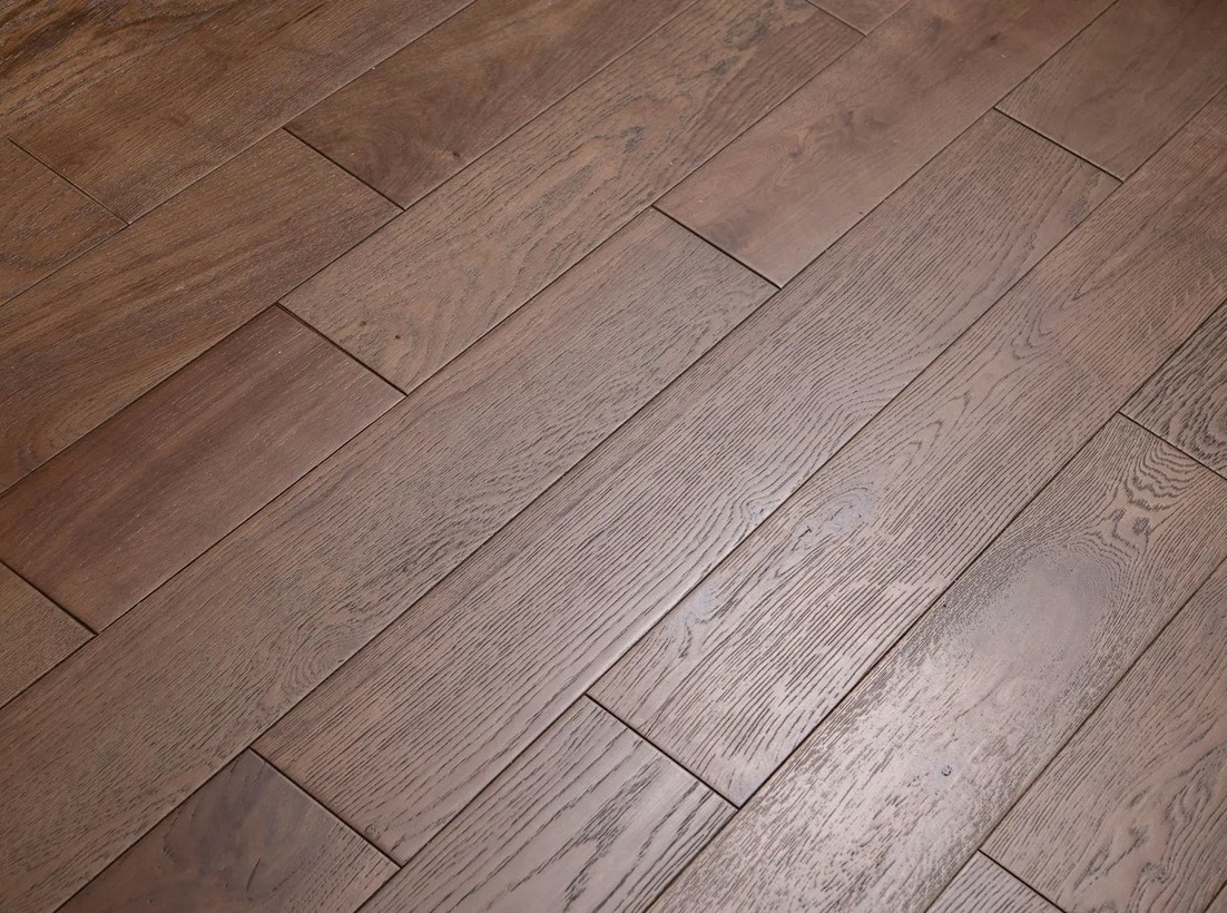 Evolve Richmond, Engineered Oak Flooring, Black Washed, Brushed & Lacquered, RLx125x14mm Image