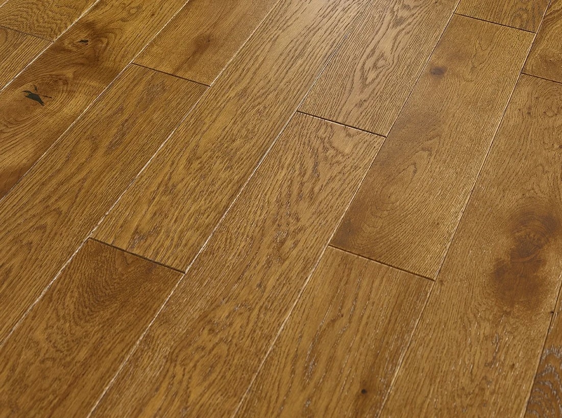 Blanko Budget Casares, Engineered Oak Flooring, Wheat Brushed & Lacquered, RLx125x18mm Image