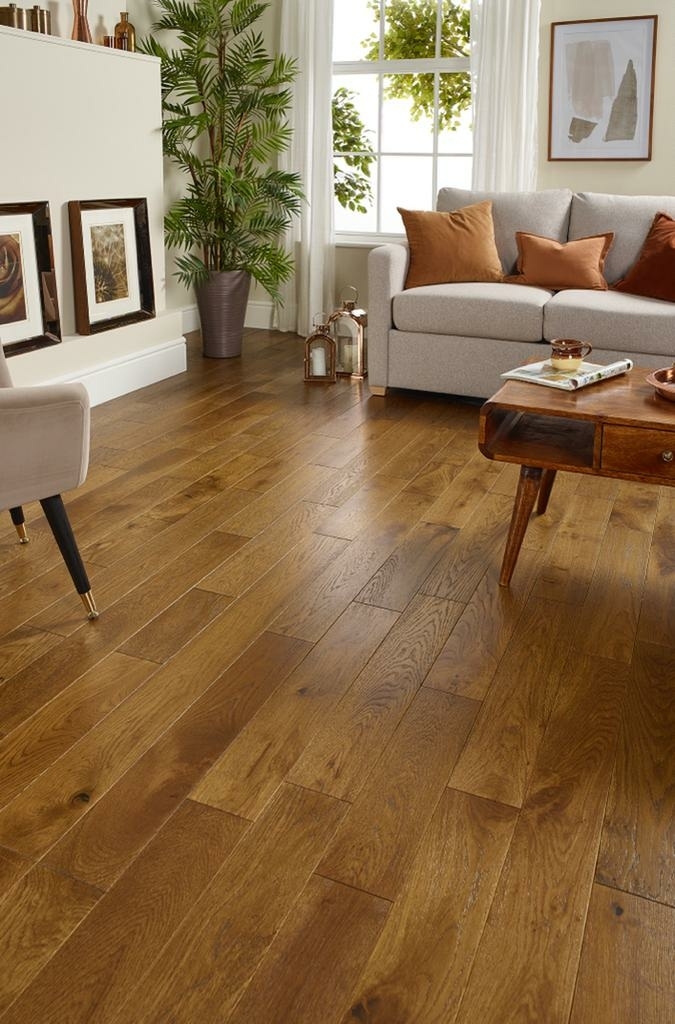 Evolve Westminster, Engineered Oak Flooring, Wheat Brushed & Lacquered, RLx125x18mm Image