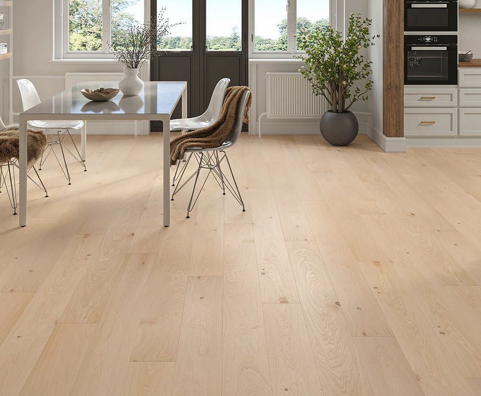 Frostelil Engineered Oak Flooring, Natural, Smooth, Unfinished, 190x20x1900mm Image