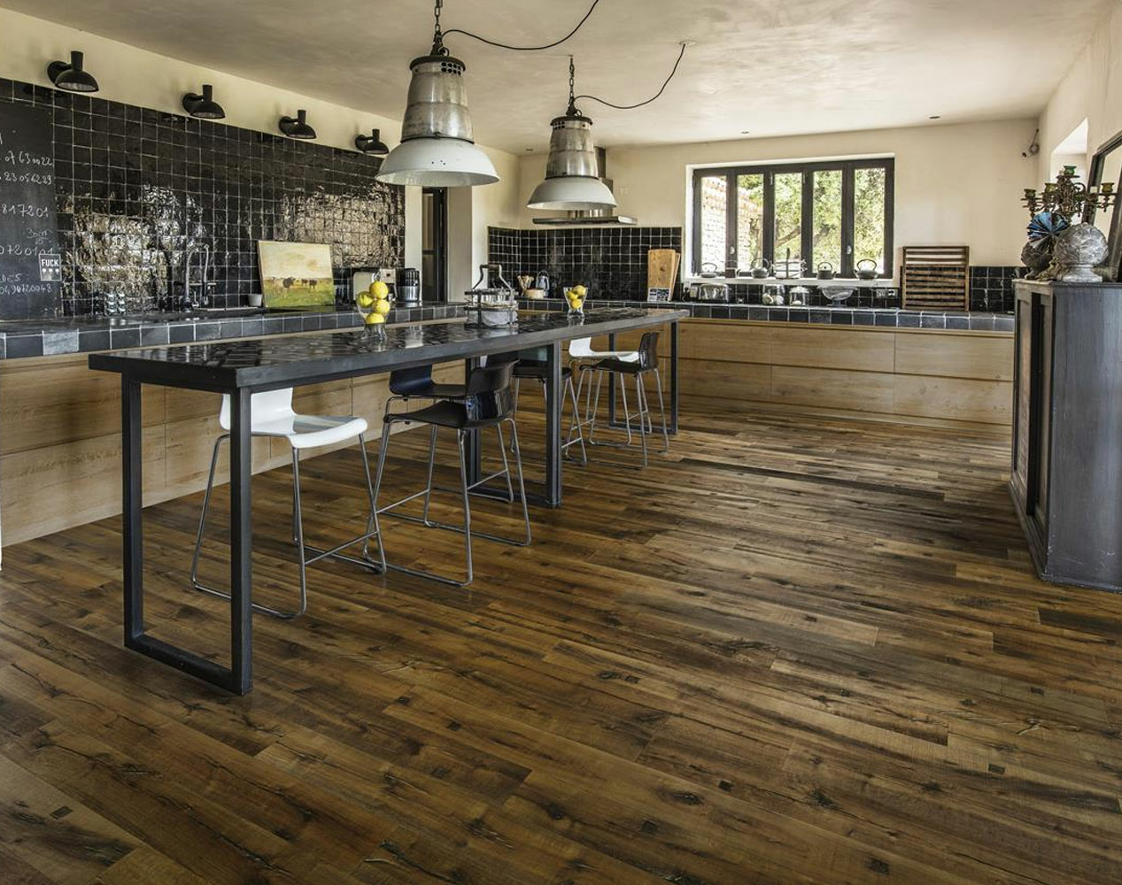 Kahrs  Da Capo Sparuto Oak Engineered Wood Flooring, Smoked & Handscraped, Brushed & Oiled, 190x15x1900mm Image
