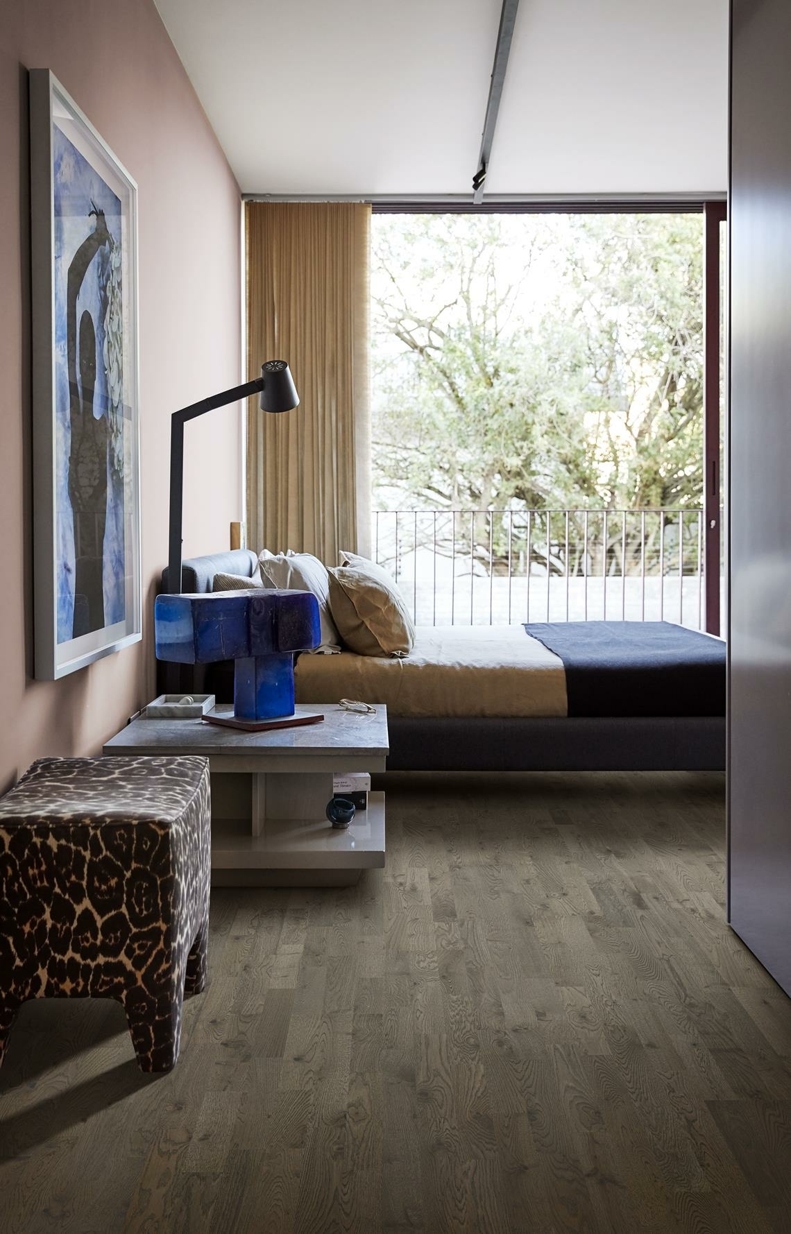 Kahrs Beyond Retro Strip Charcoal Light Engineered 3-Strip Wood Flooring, Ultra Matt Lacquer, 200x15x2423mm Image