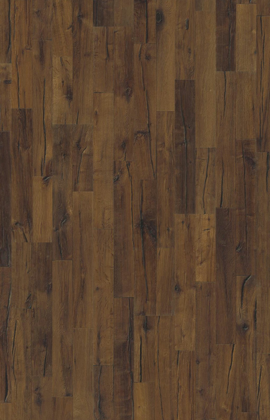 Kahrs Da Capo Domo Oak Engineered Wood Flooring, Smoked & Handscraped, Brushed & Oiled, 190x15x1900mm Image