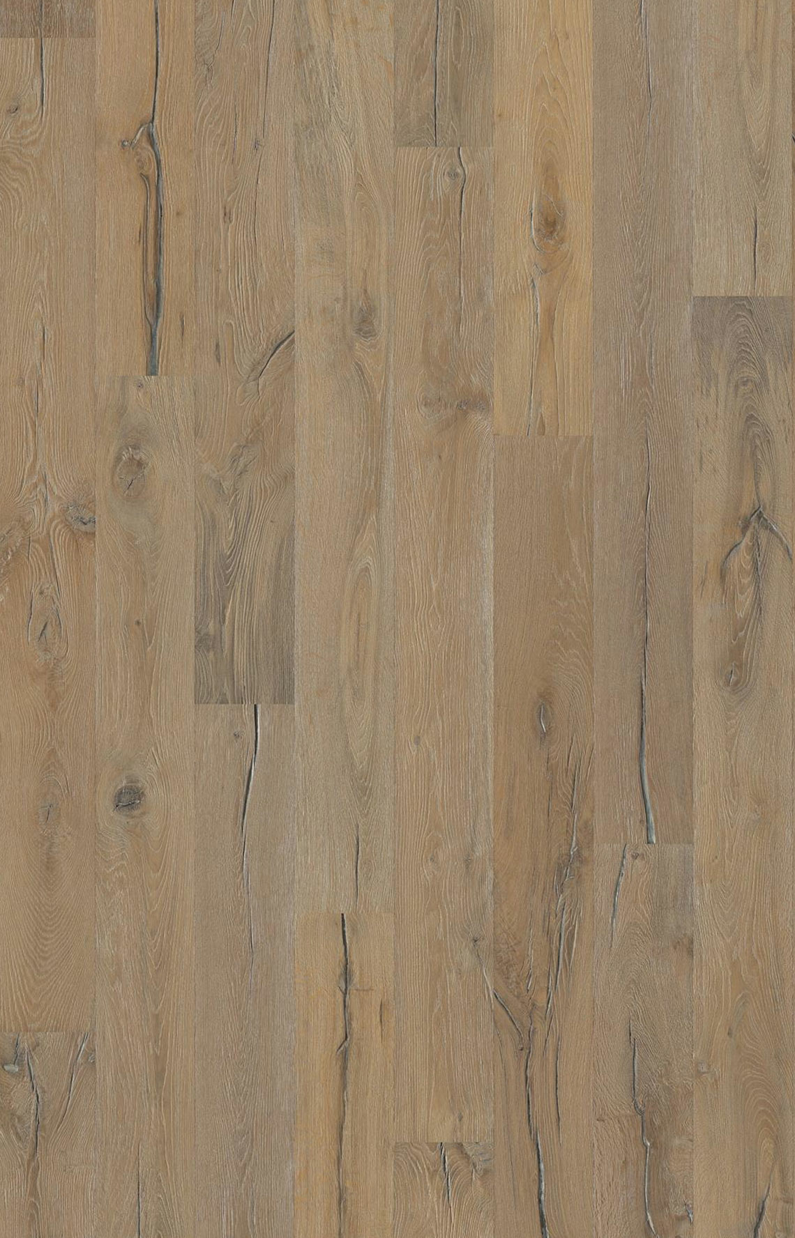 Kahrs Da Capo Indossati Oak Engineered Wood Flooring, Handscraped, Light Smoked, Brushed & Oiled, 190x15x1900mm Image