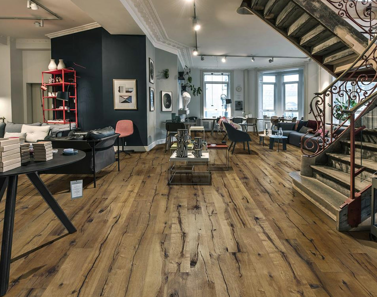 Kahrs Da Capo Maggiore Oak Engineered Wood Flooring, Handscraped, Brushed & Oiled, 190x15x1900mm Image