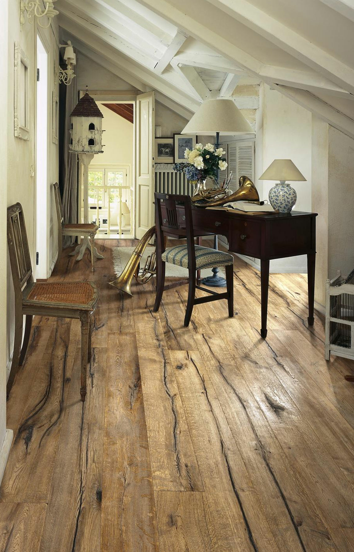 Kahrs Da Capo Maggiore Oak Engineered Wood Flooring, Handscraped, Brushed & Oiled, 190x15x1900mm Image