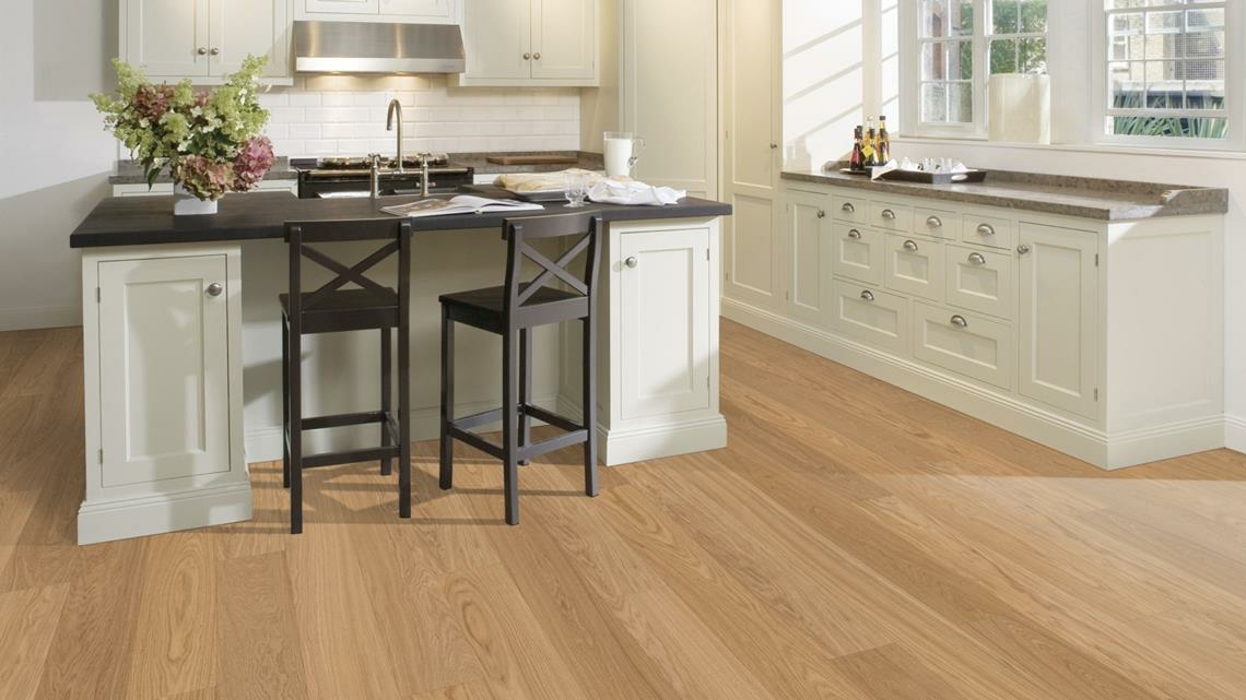 Kahrs Life Authentic Oak Nutmeg Plank Engineered Flooring, Brushed & Ultra Matt Lacquered, 193x10x1980mm Image