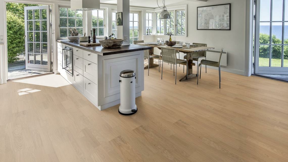 Kahrs Life Essentials Oak Light Suede 2-Strip Engineered Flooring, Prime, Matt Lacquered 193x7x1225mm Image