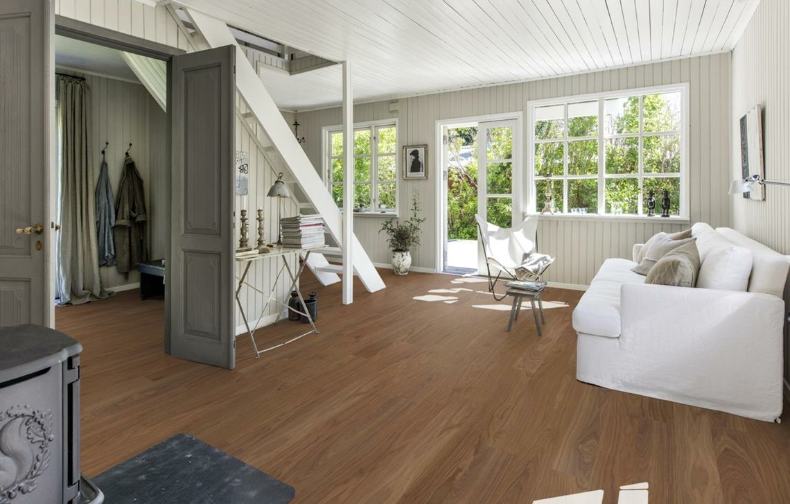 Kahrs Life Essential Pure Walnut Wide Engineered Flooring, Matt Lacquered, 150x7x1810mm Image