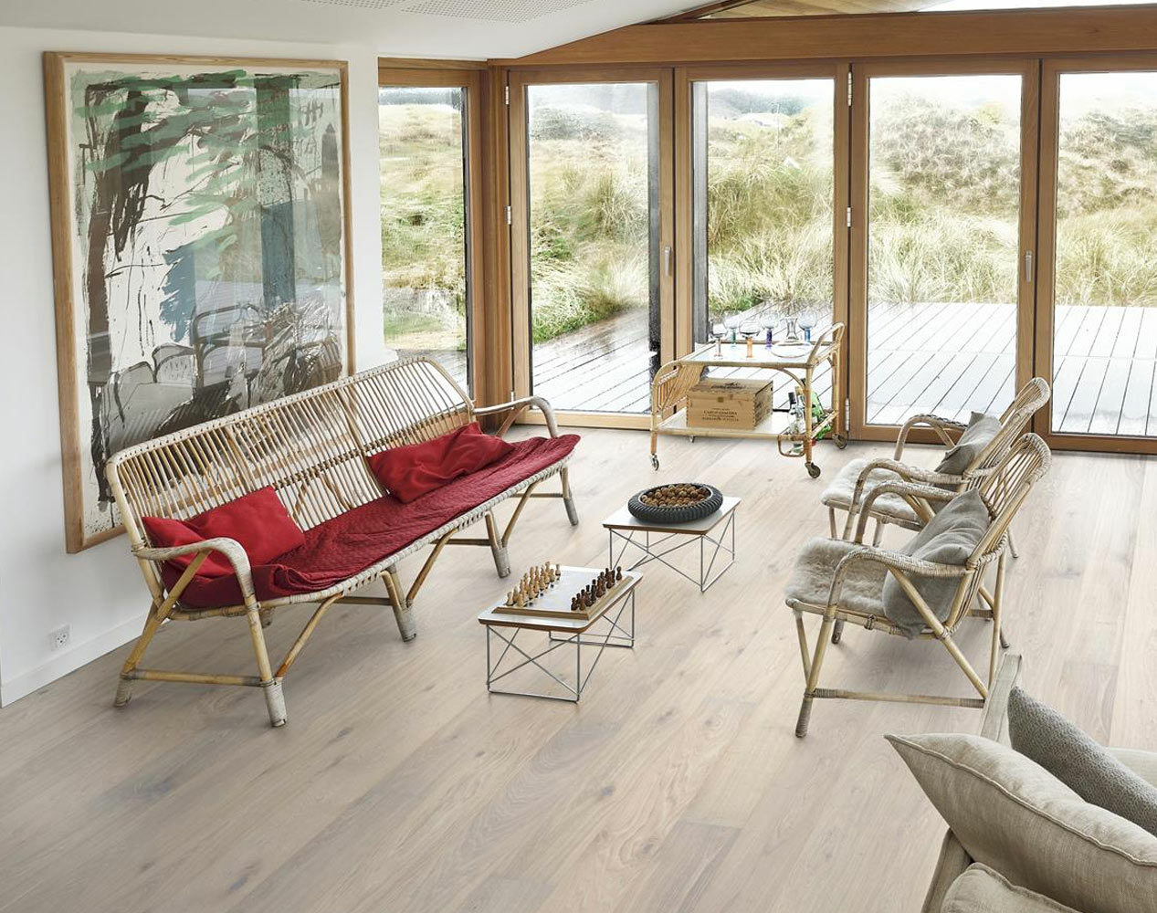 Kahrs Classic Nouveau Oak Nouveau Blonde Engineered Flooring, Brushed & Matt Lacquered, 187x15x2420mm Image