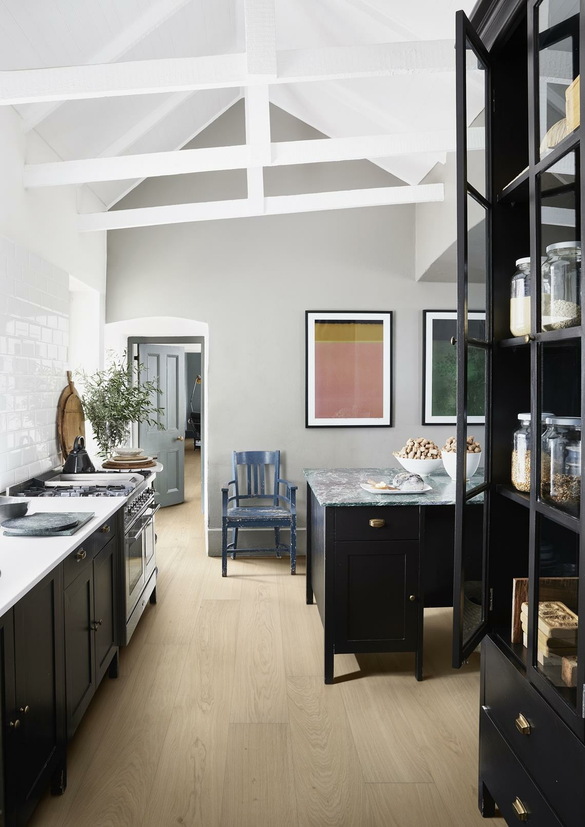 Kahrs Piazza Oak Piazza Ab Crème White Engineered Flooring, Brushed & Oiled, 180x11x1800mm Image
