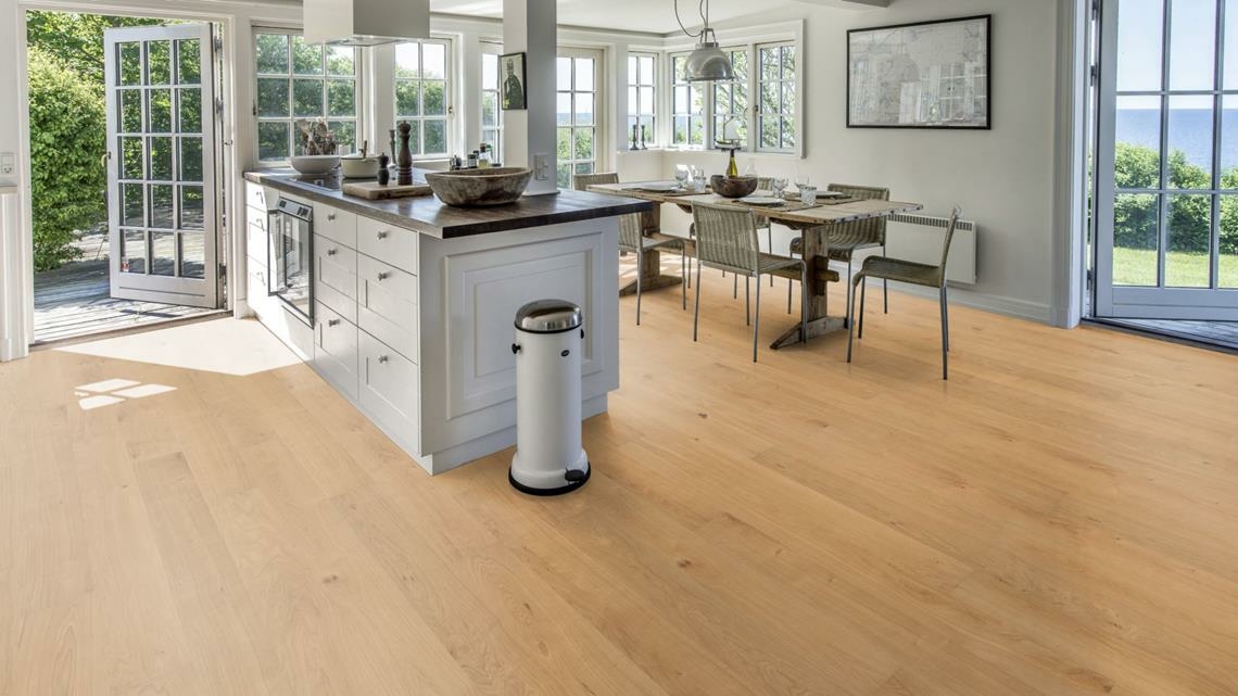Kahrs Piazza Oak Piazza Cd Oiled Engineered Flooring, Brushed & Oiled, 180x11x1800mm Image