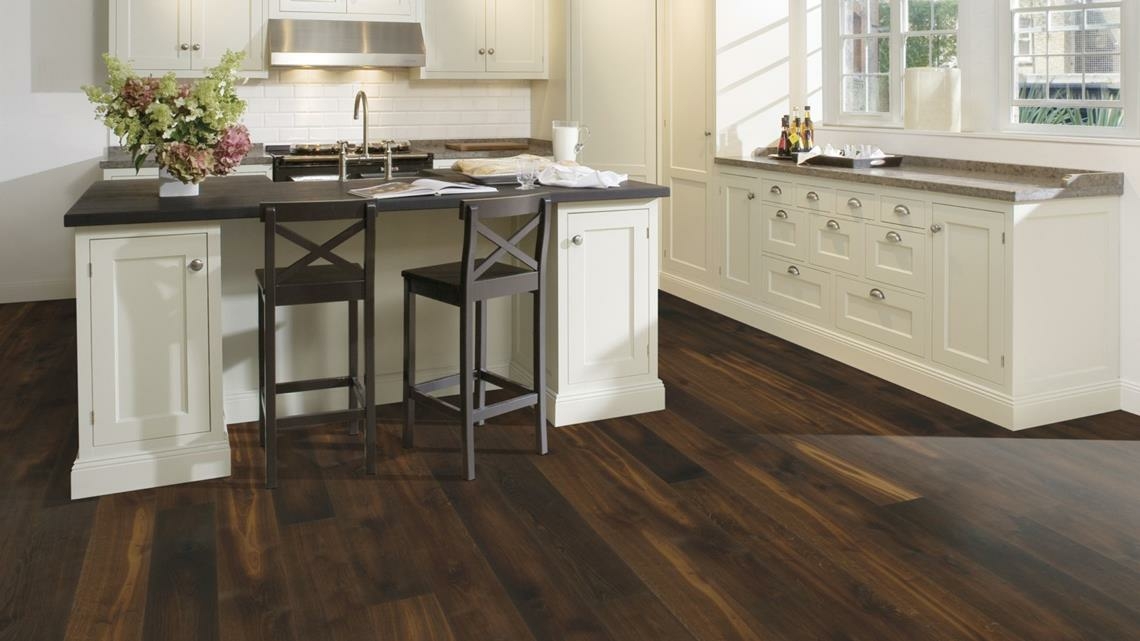 Kahrs Piazza Oak Piazza Cd Smoked Dark Engineered Flooring, Brushed & Oiled, 180x11x1800mm Image