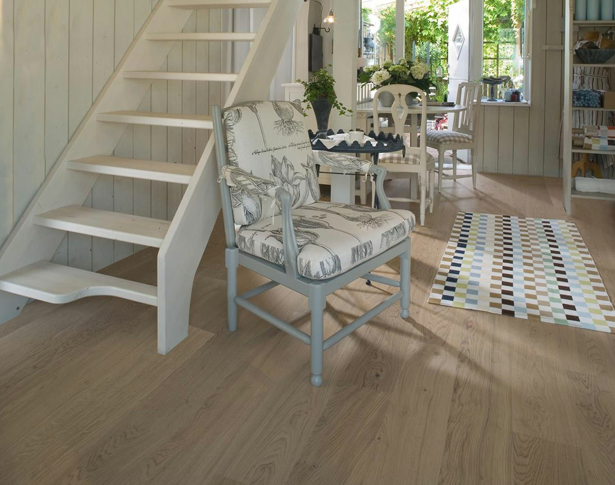 Kahrs Sand Brighton Oak Engineered 1-Strip Wood Flooring, Matt Lacquered, 187x15x2266mm Image
