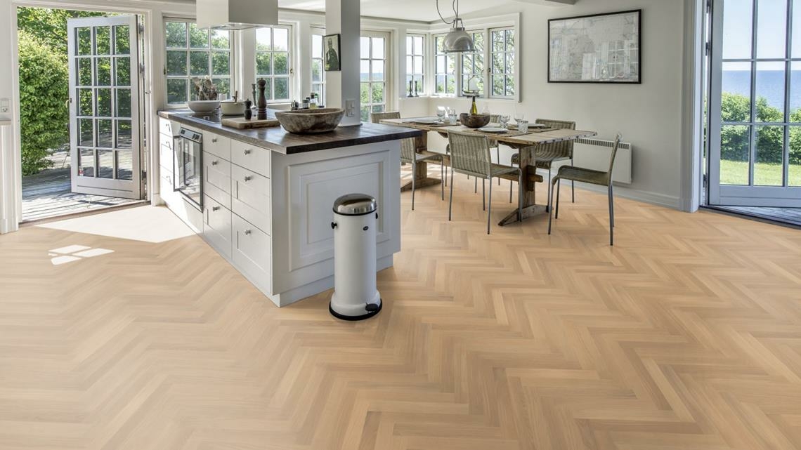 Kahrs Studio Oak Studio Ab White Oiled Engineered Flooring, Oiled, 70x11x490mm Image
