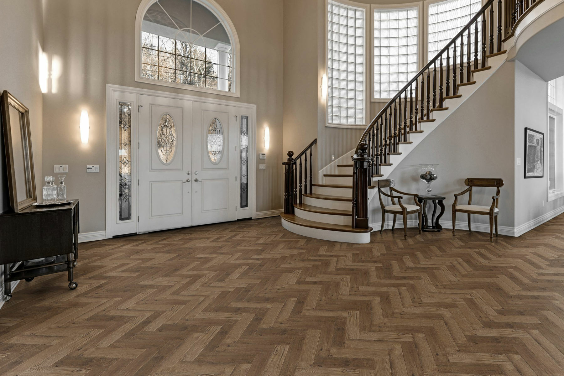 Luvanto Design Herringbone Priory Oak Luxury Vinyl Flooring, 76.2x2.5x304.8mm Image