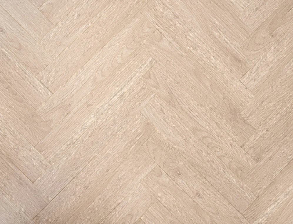 Mistbound Oak Herringbone Laminate Flooring, Grey Brown, 100x8x600mm Image