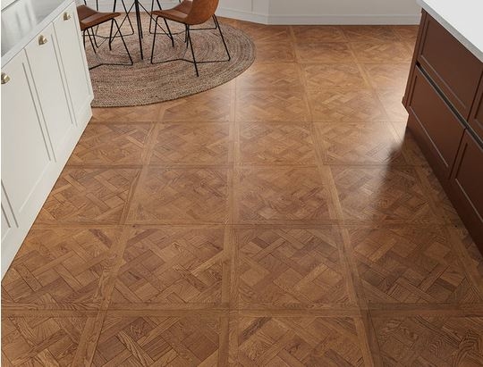 Nordalen Engineered Oak Flooring, Rustic, Brushed, UV Oiled, 600x14x600mm Image