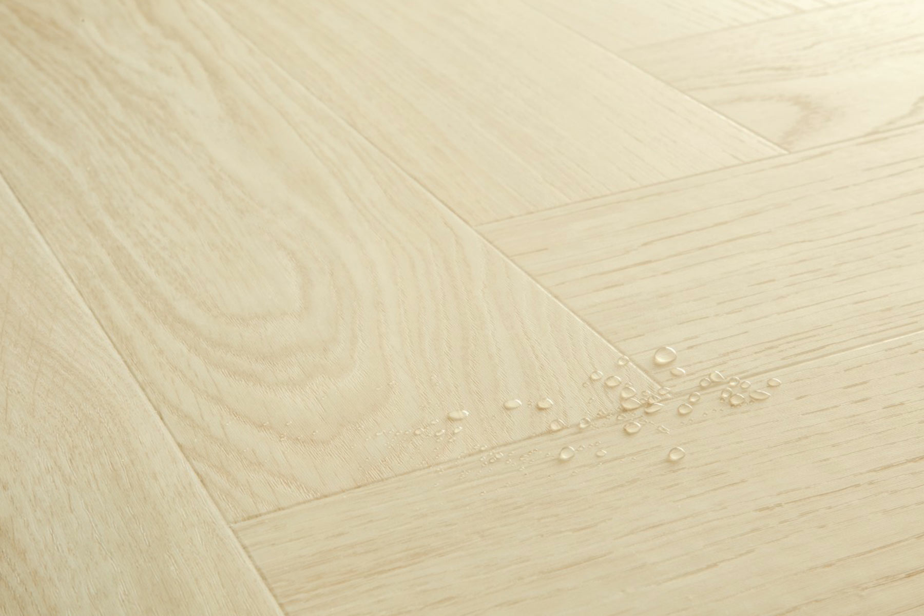 QuickStep Alpha Ciro, Pure Oak Polar Herringbone Vinyl Flooring, 126x6x630mm Image