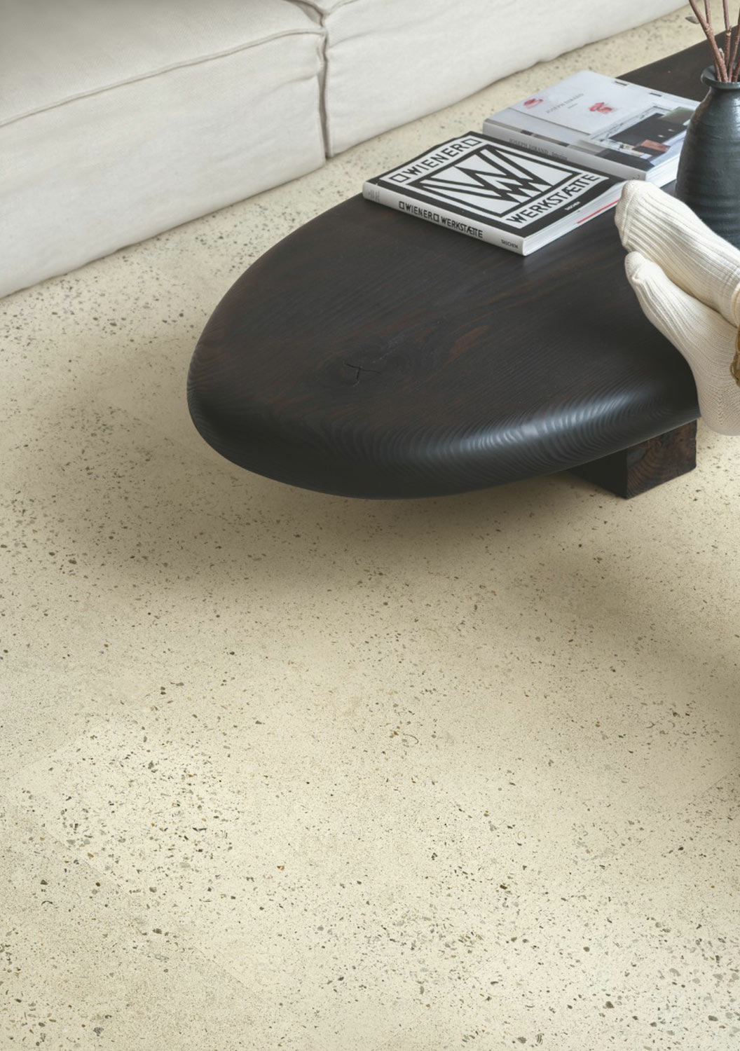 QuickStep Alpha Illume, Pebble Concrete Vinyl Flooring, 428x6x856mm Image