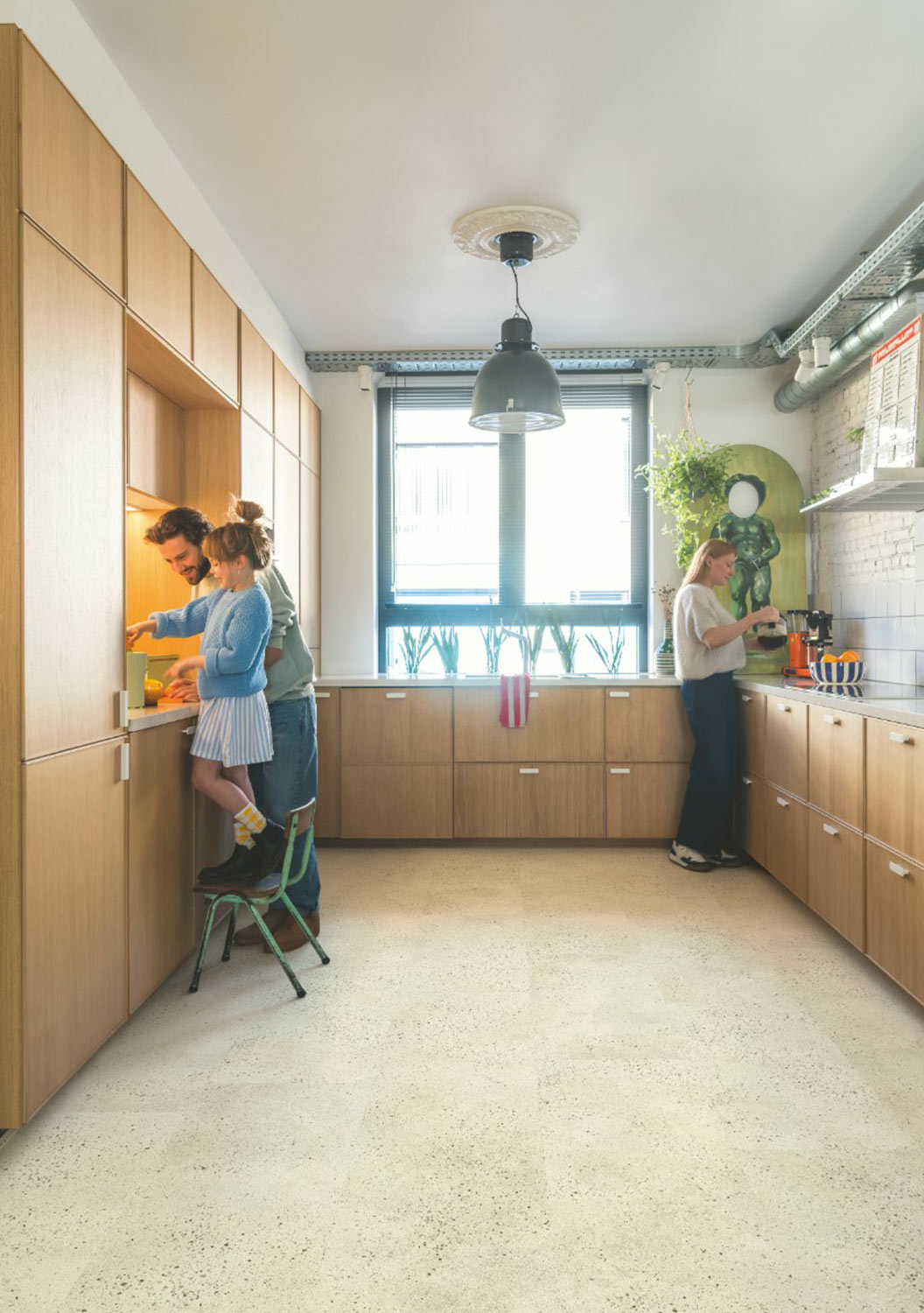 QuickStep Alpha Illume, Pebble Concrete Vinyl Flooring, 428x6x856mm Image