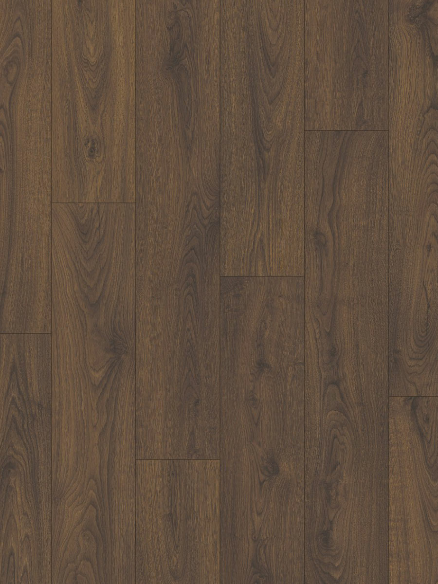 QuickStep CLASSIC Peanut Brown Oak Laminate Flooring, 8mm Image