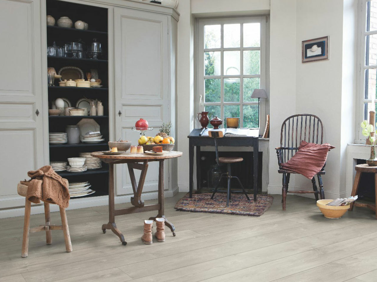 QuickStep LARGO Dominicano Oak Grey Planks Laminate Flooring 9.5mm Image