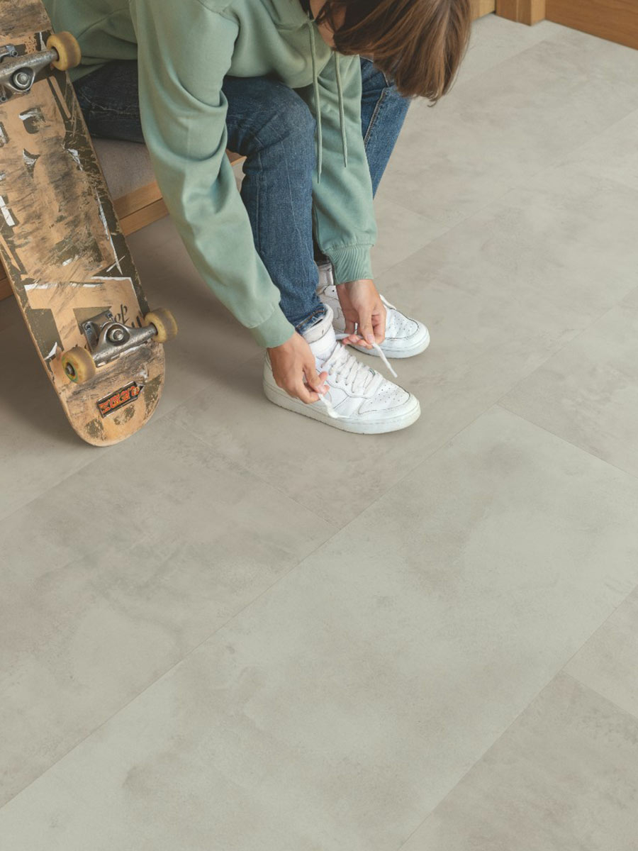 QuickStep Muse, Grey Concrete Laminate Flooring, 8mm Image