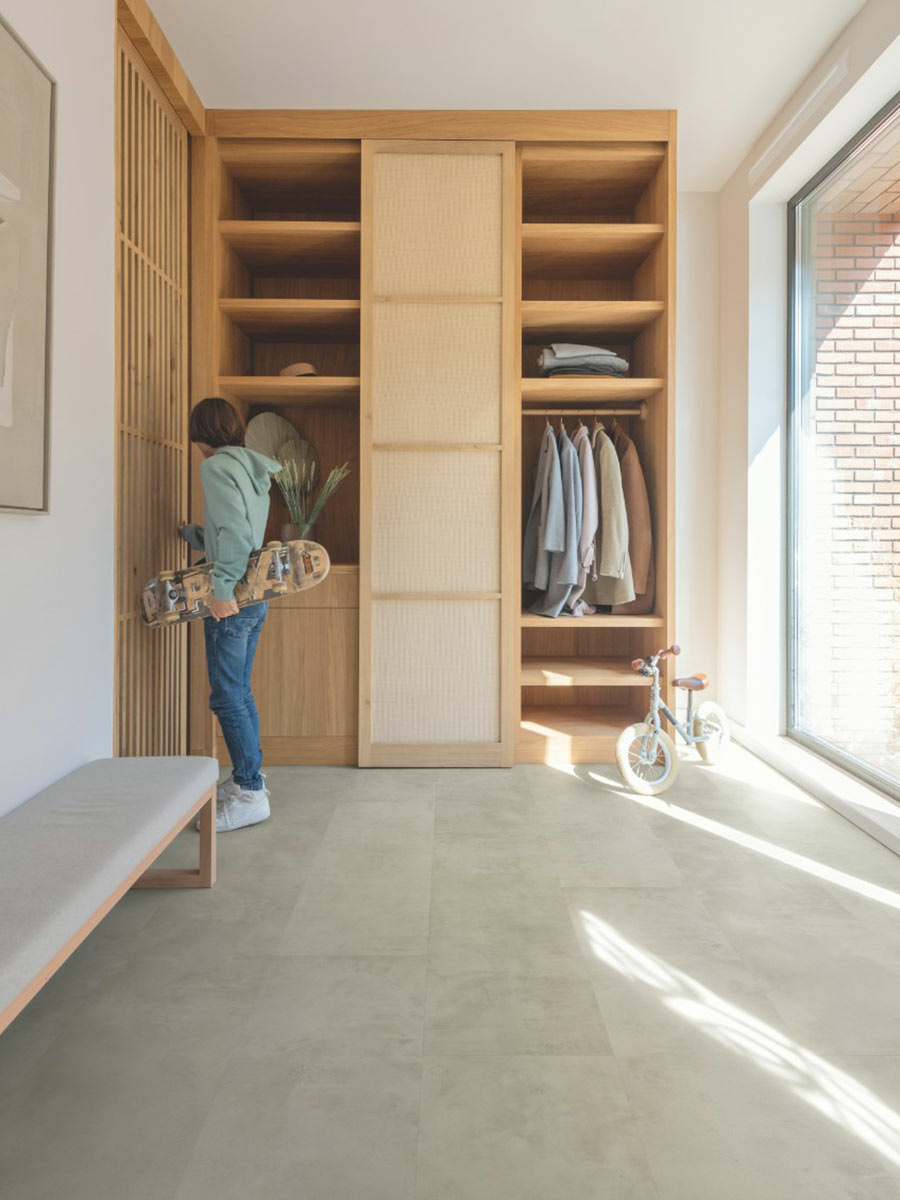 QuickStep Muse, Grey Concrete Laminate Flooring, 8mm Image