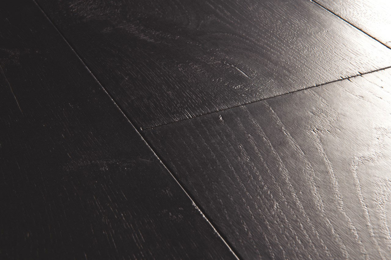 QuickStep Capture Painted Black Oak Laminate Flooring, 9mm Image