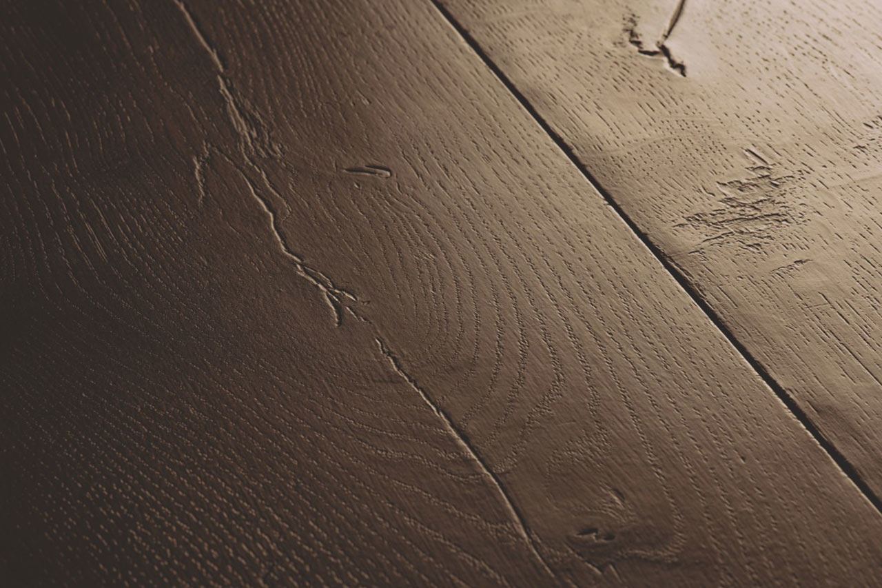 QuickStep Capture Waxed Oak Brown Laminate Flooring, 9mm Image