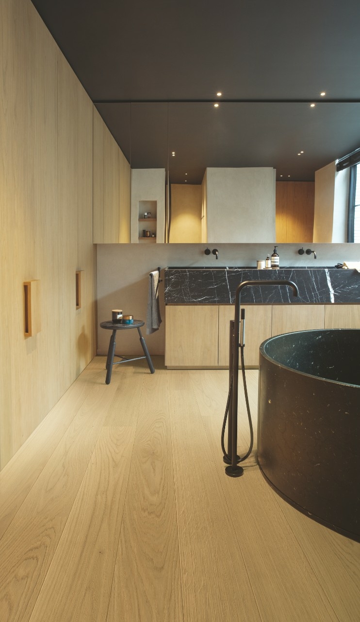 Quickstep Amato Leather Oak Engineered Flooring, Brushed & Extra Matt Lacquered, 145x13x1820mm Image