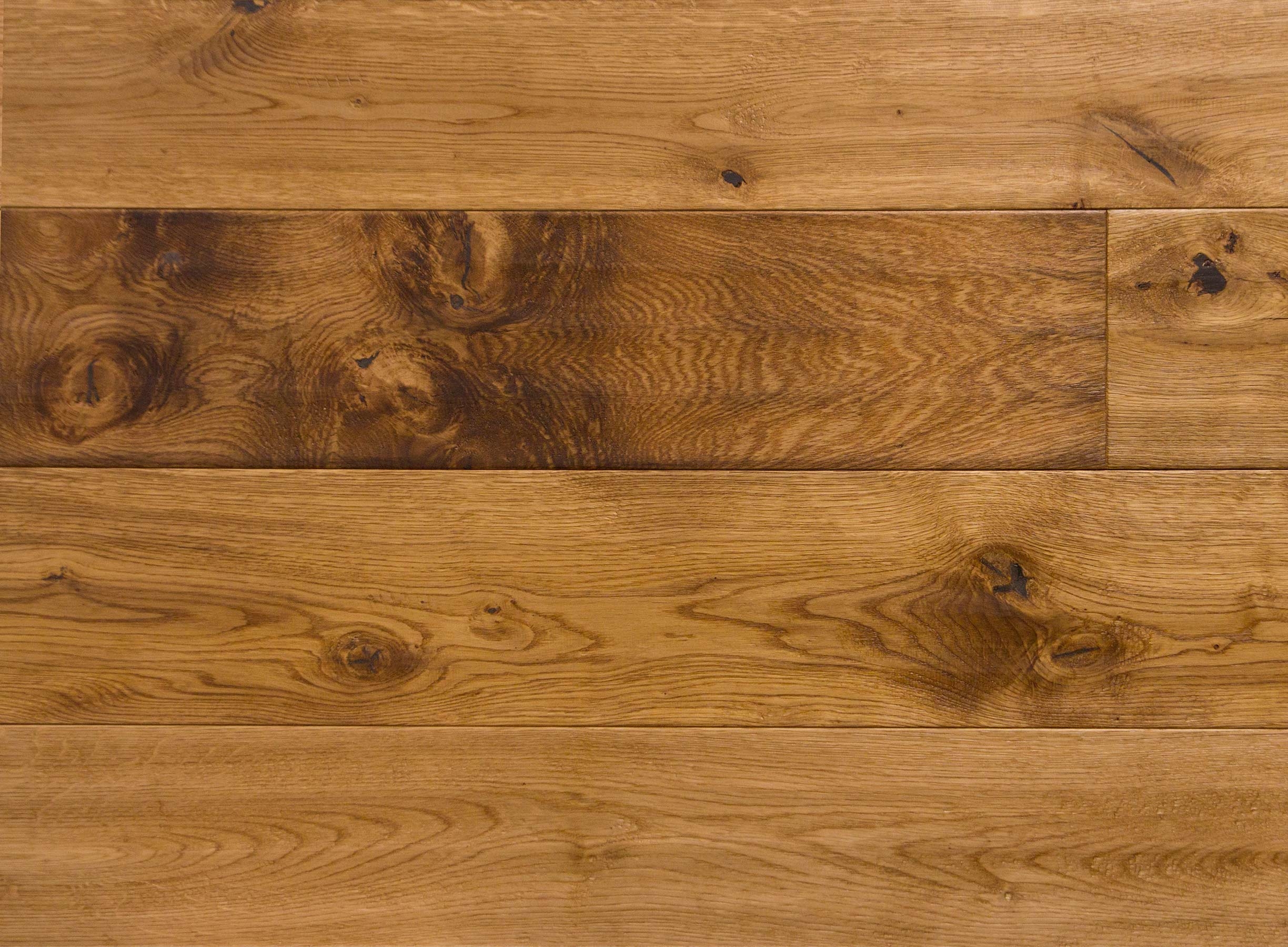 Xylo Engineered Oak Flooring, Handscraped, Smoked, Brushed, UV Oiled, 190x4x20mm Image