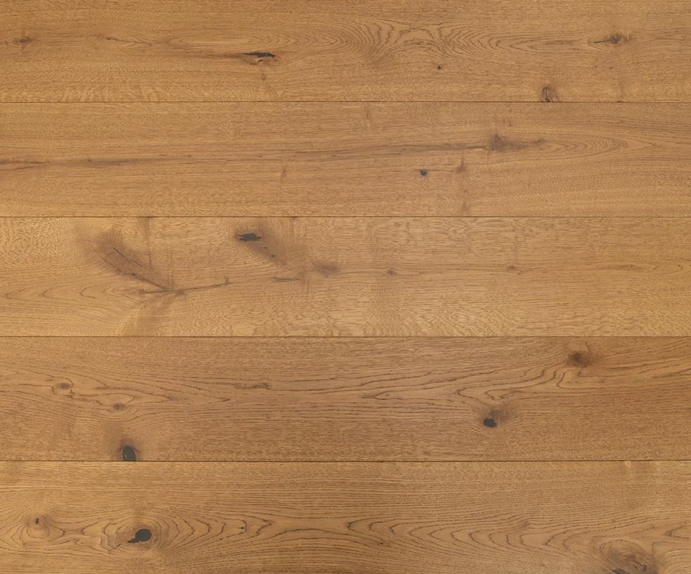 Serawen Engineered Oak Flooring, Golden, Brushed, Rustic, UV Lacquered, 190x20x1900mm Image
